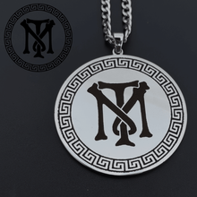 logo in a necklace