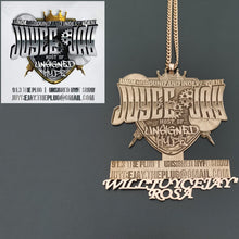 logo necklace rose gold
