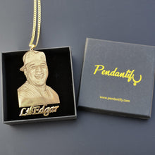 photo engraved necklace in gift box