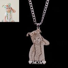Photo necklace with text