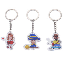 personalized printed acrylic key ring