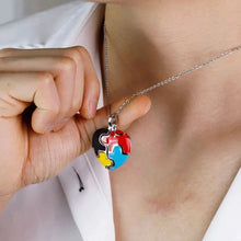 Buy Online Premium Quality Colorful Heart Shaped Photo Puzzle Pendant Necklace - Pendantify