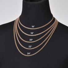 cuban necklace rose gold