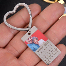 Close-up of heart-circled anniversary date on calendar tag