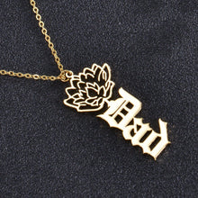 necklace with birth month