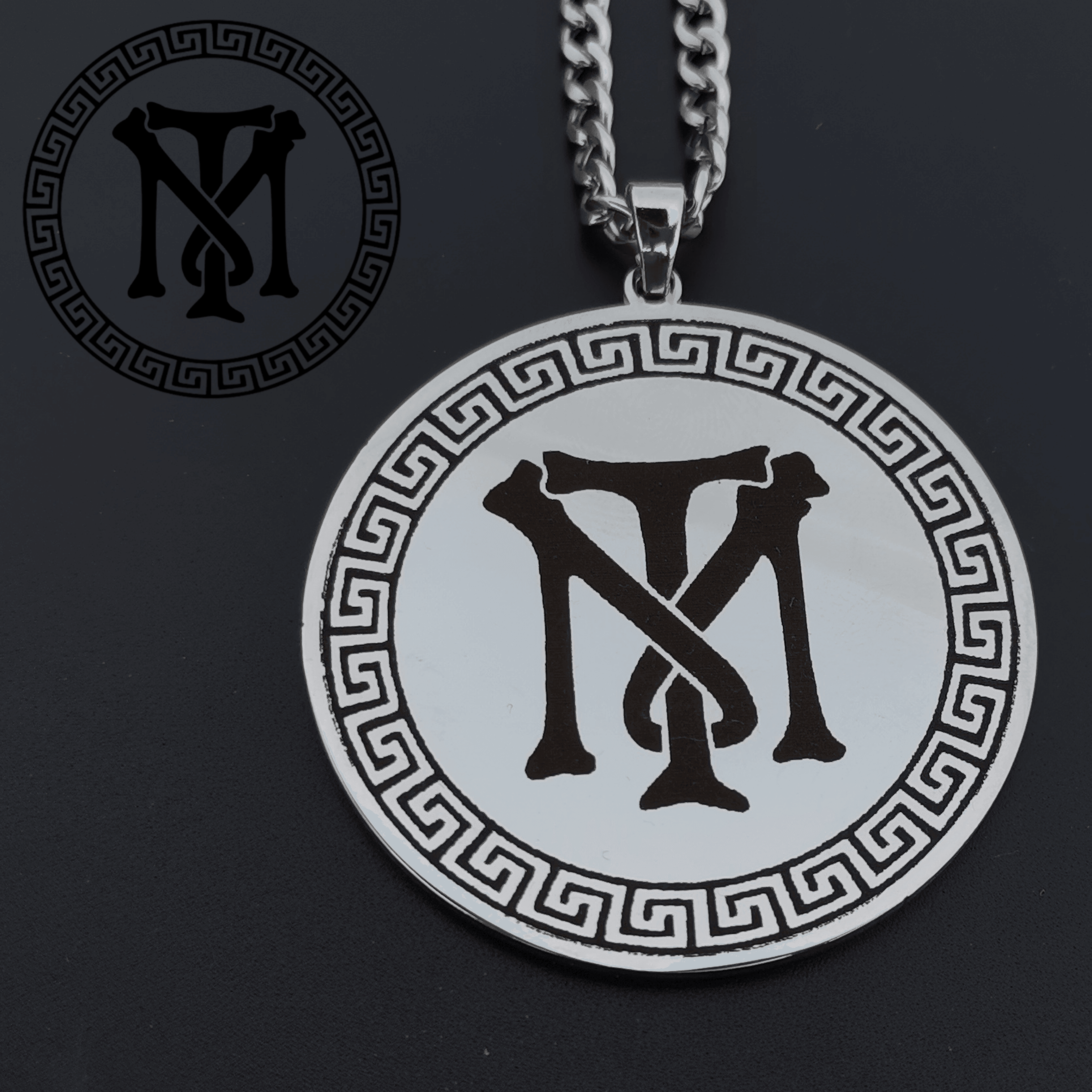 Custom Logo Picture Engraved Necklace Pendant Photo Charm Locket