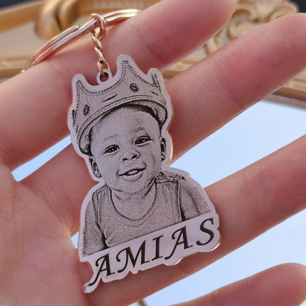  Styletify Custom Photo Keychain,Crystal Keychain Set  Personalized Keyrings Double-Sided Customized Keychain with Picture Ellipse  : Clothing, Shoes & Jewelry