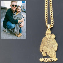 Father picture necklace