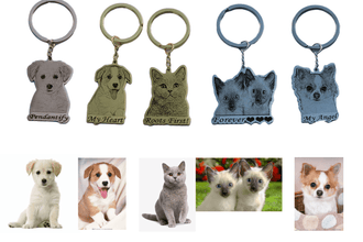 pet keychain picture