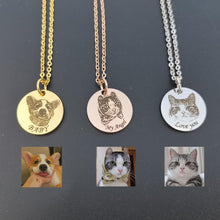 personalized pet photo pendant