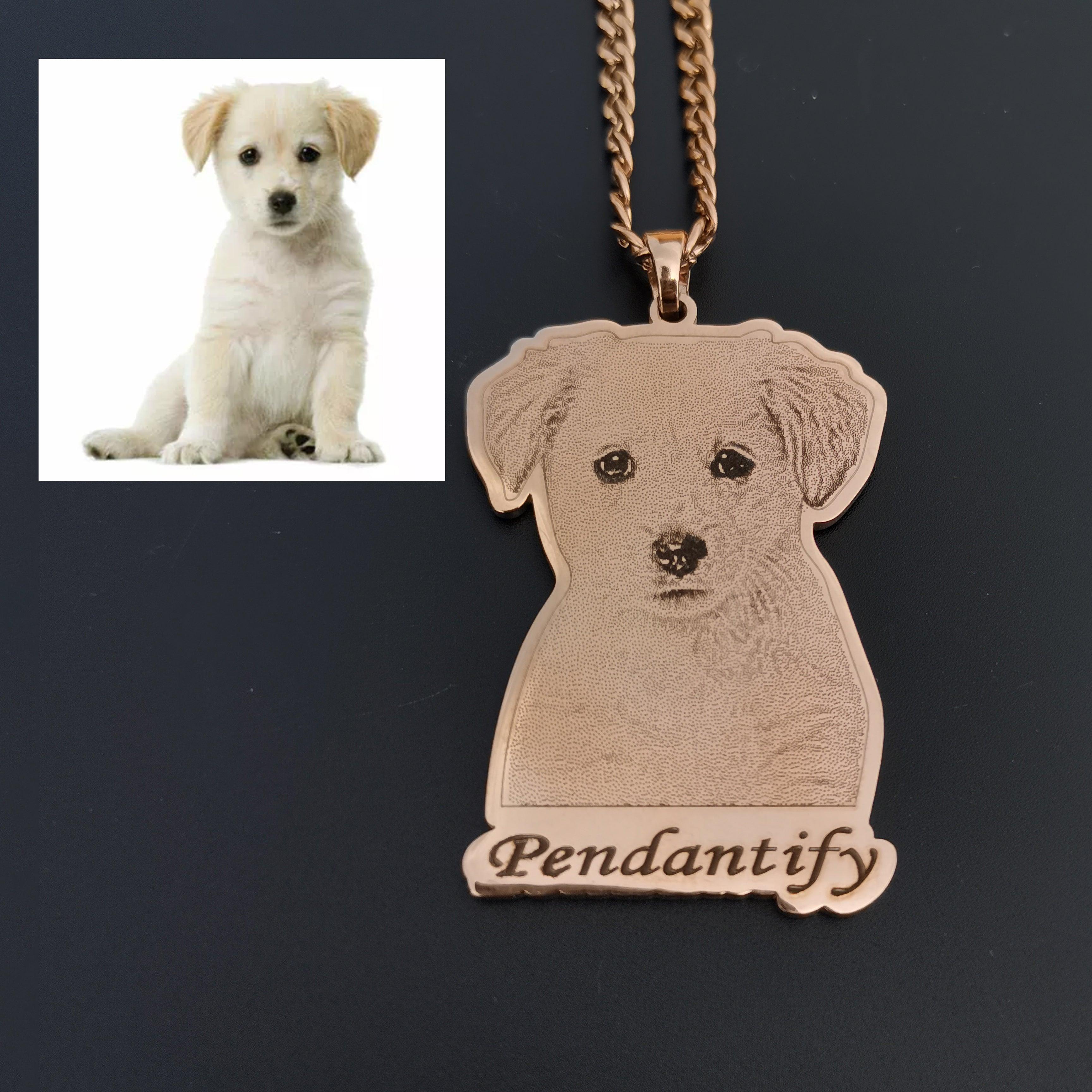 Custom Pet Portrait Necklace-personalize Dog Photo Jewelry-engraved Dog  Cat-memorial Loss-pet Lover-necklace Photo Projector-animal Adoption - Etsy  | Portrait necklace, Heart shaped pendant necklace, Photo jewelry