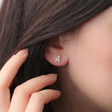 initial earrings studs