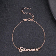 custom name diamond bracelet