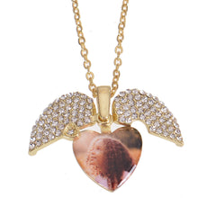 angel diamond necklace gold