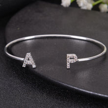 diamond initial bracelet