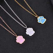 personalized dog paw necklace