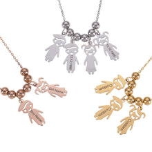Personalized necklace representing sons and daughters