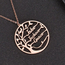 family tree necklace pendant