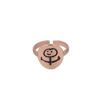 Buy Online Premium Quality Funny Doodle Flip-off Adjustable Ring - Pendantify