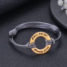 Gold personalized halo bracelet charm with name