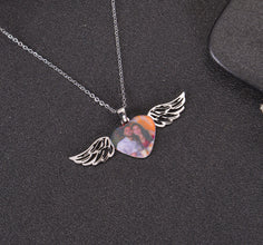 photo angel wings necklace