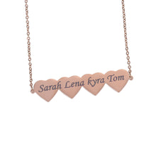 name heart necklace