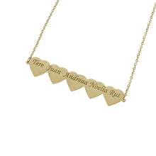 personalized multiple name necklace