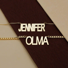 large name plate necklace