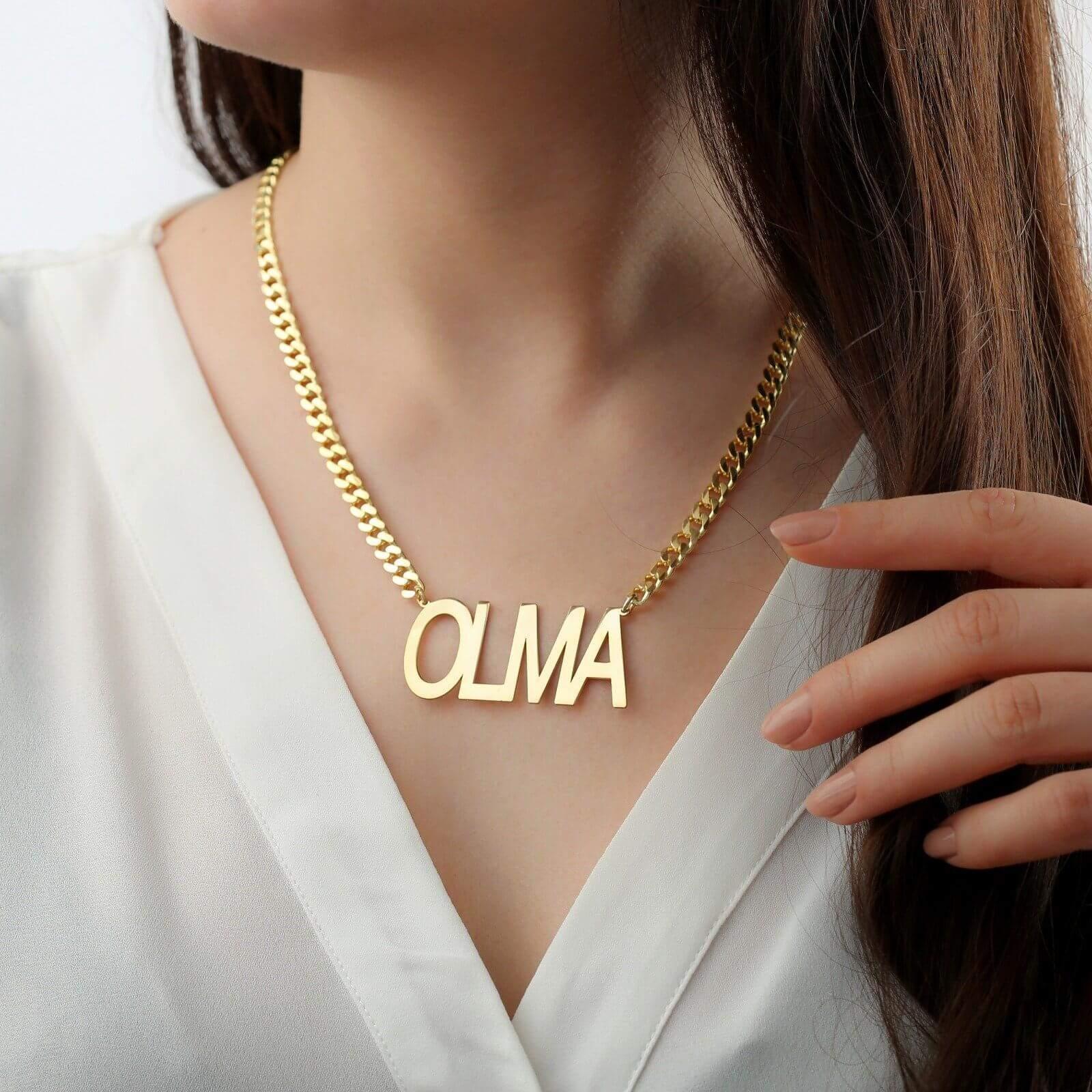 Huge on sale name necklace