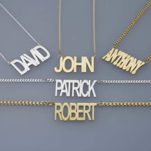 big name plate necklace