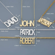 large name plate necklace