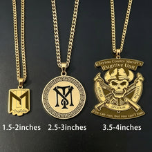 logo necklace size reference