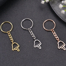 funny middle finger keychain