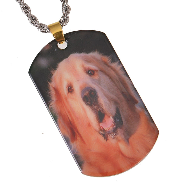 YOUR PICTURE CUSTOM Military Style Dog Tag Chain – BELIEVER Jewelry