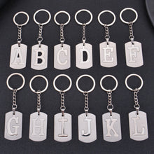 personalized letter keychain
