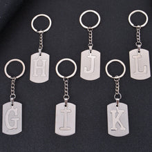 Multiple alphabet letters of custom dog tag keychain