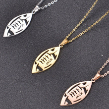 football necklace charm