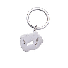 keychain with baby feet