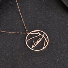 custom name basketball necklace