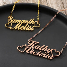 personalized couple name necklace