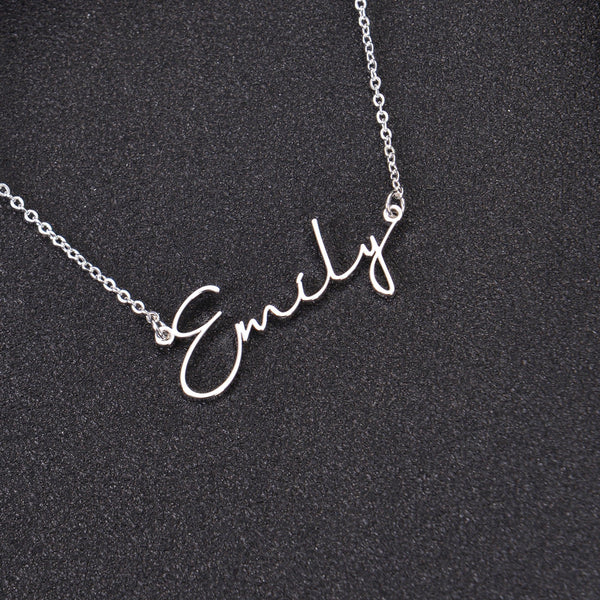 Name necklaces custom cursive name necklace pendantify