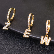 a-z initial earrings