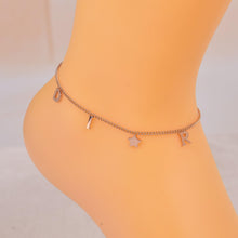 women's anklet with initial