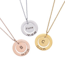 custom name and date necklace