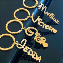 personalized name keychain in multiple fonts