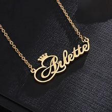 rose name necklace