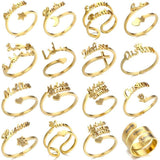 personalized name ring in multiple styles