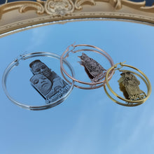 picture engraved hoop earring