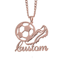 soccer ball necklace charm
