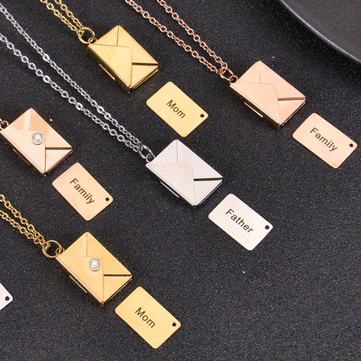 personalized text message necklace